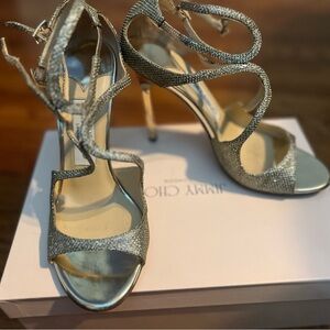 Jimmy Choo Bronze Stiletto Heels for Formal Events